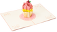 3D kaart met cupcake